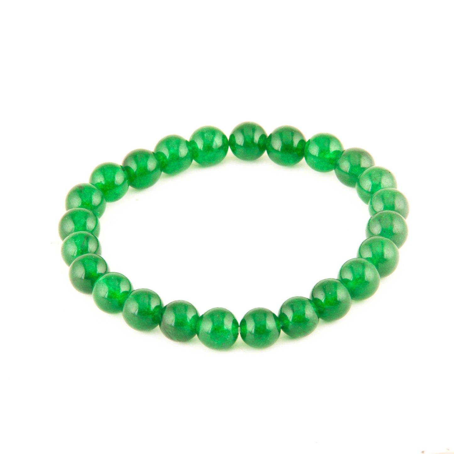 Natural Green Aventurine 8 mm Beads in stretchable Bracelet for Men and Women