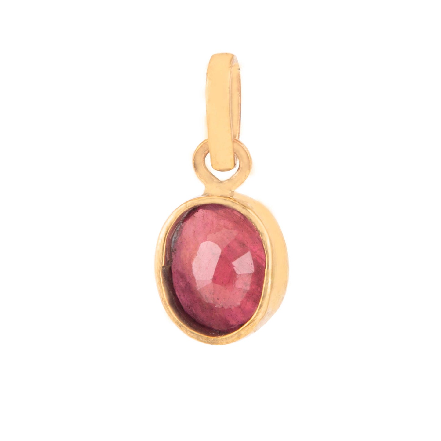 Ruby Gemstone Pendant in Panch Dhatu | Natural & Certified |  Unisex Both for Men & Women