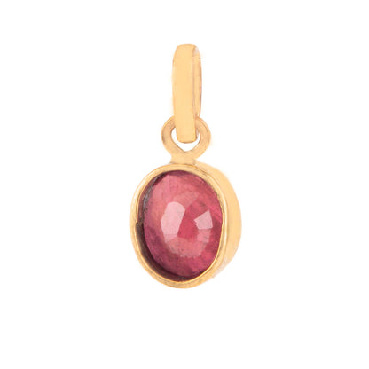 Ruby Gemstone Pendant in Panch Dhatu | Natural & Certified |  Unisex Both for Men & Women