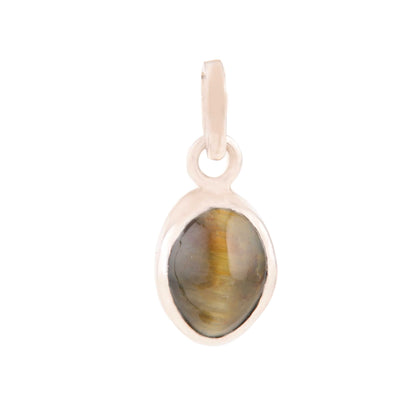 Cats Eye Pendant in 925 Silver | Natural & Certified |  Unisex Both for Men & Women