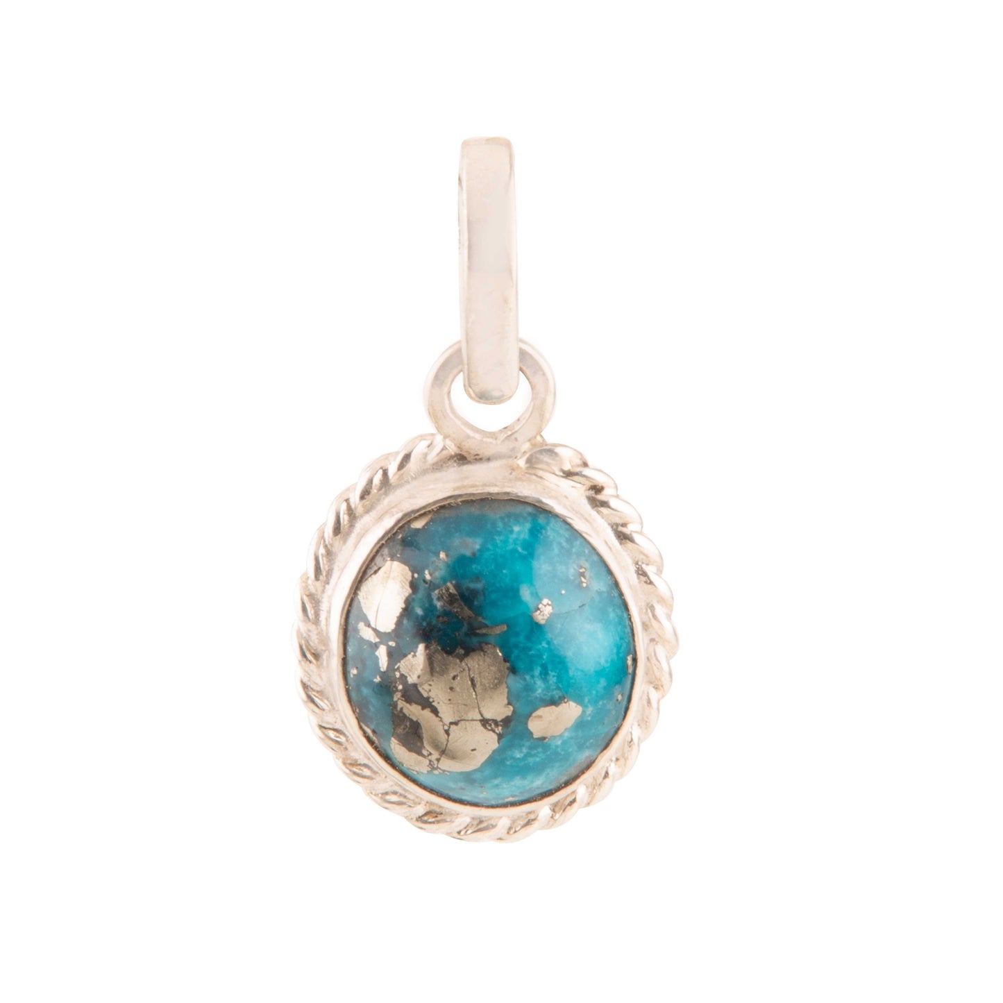 Turquoise (Firoza) Pendant in 925 Silver 7.4 Carat | Natural & Certified |  Unisex Both for Men & Women