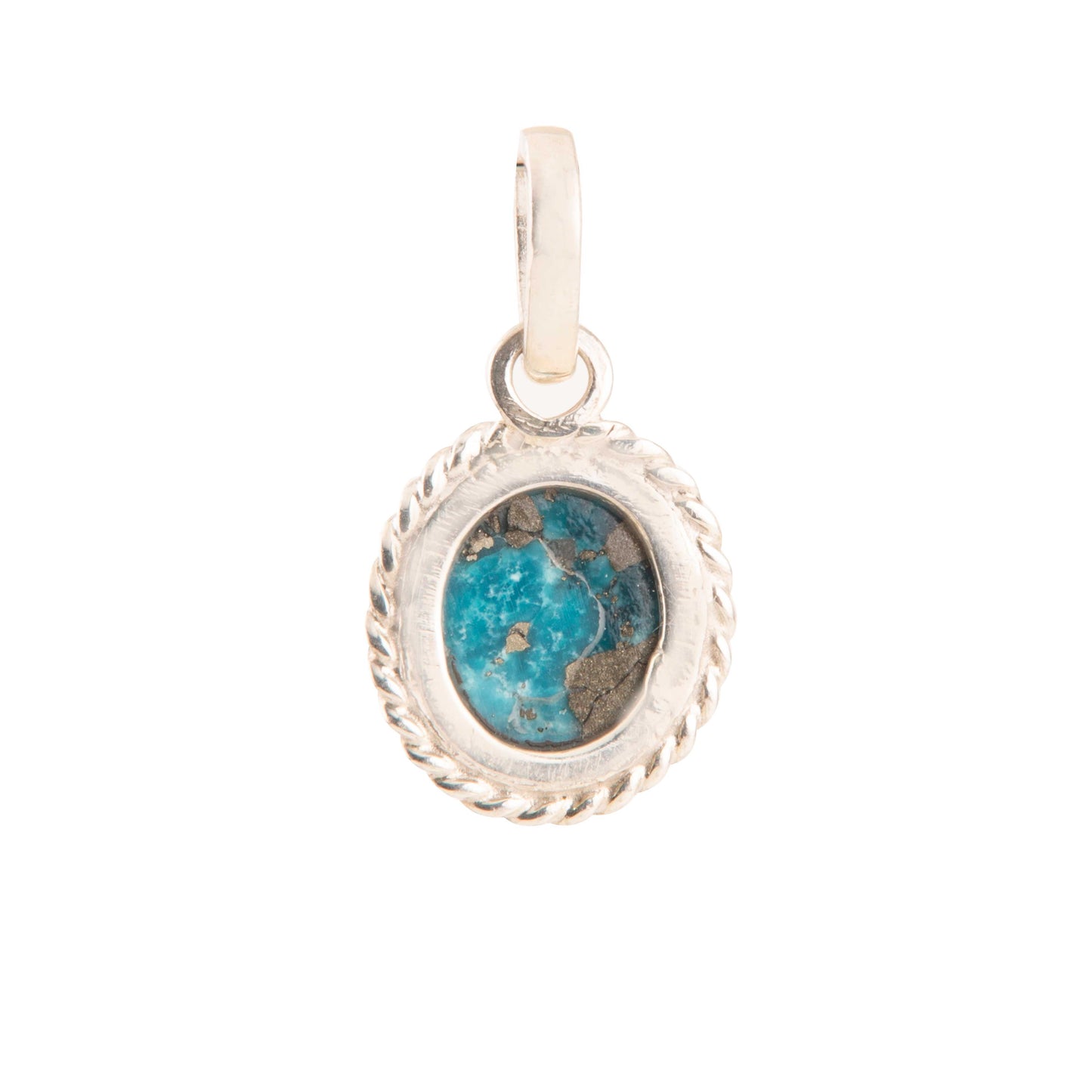 Turquoise (Firoza) Pendant in 925 Silver 7.4 Carat | Natural & Certified |  Unisex Both for Men & Women