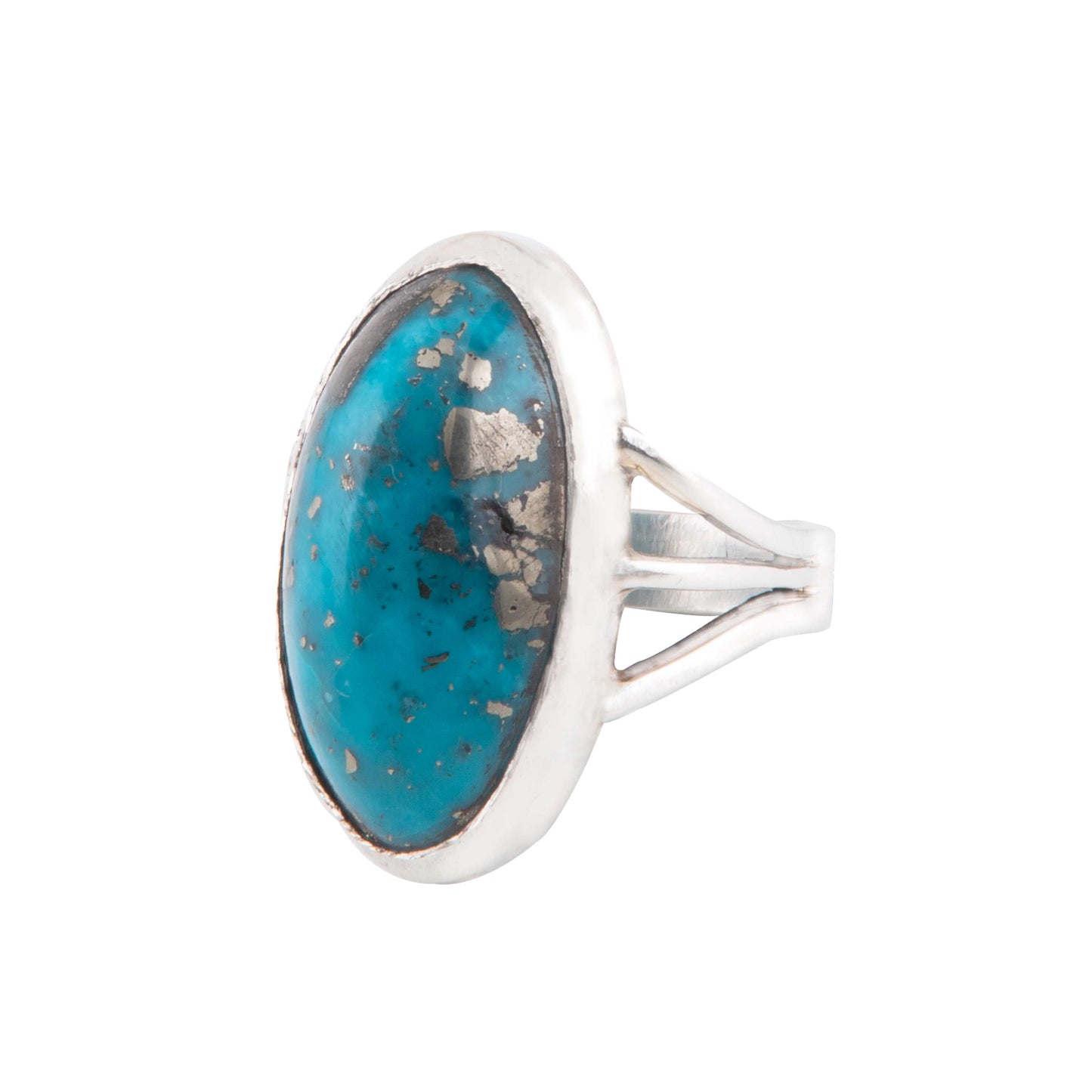 Turquoise (Firoza) Adjustable 925 Silver Ring - 24.57 Carat | Natural & Certified |  Unisex Both for Men & Women | Adjustable Ring size 19 to 23