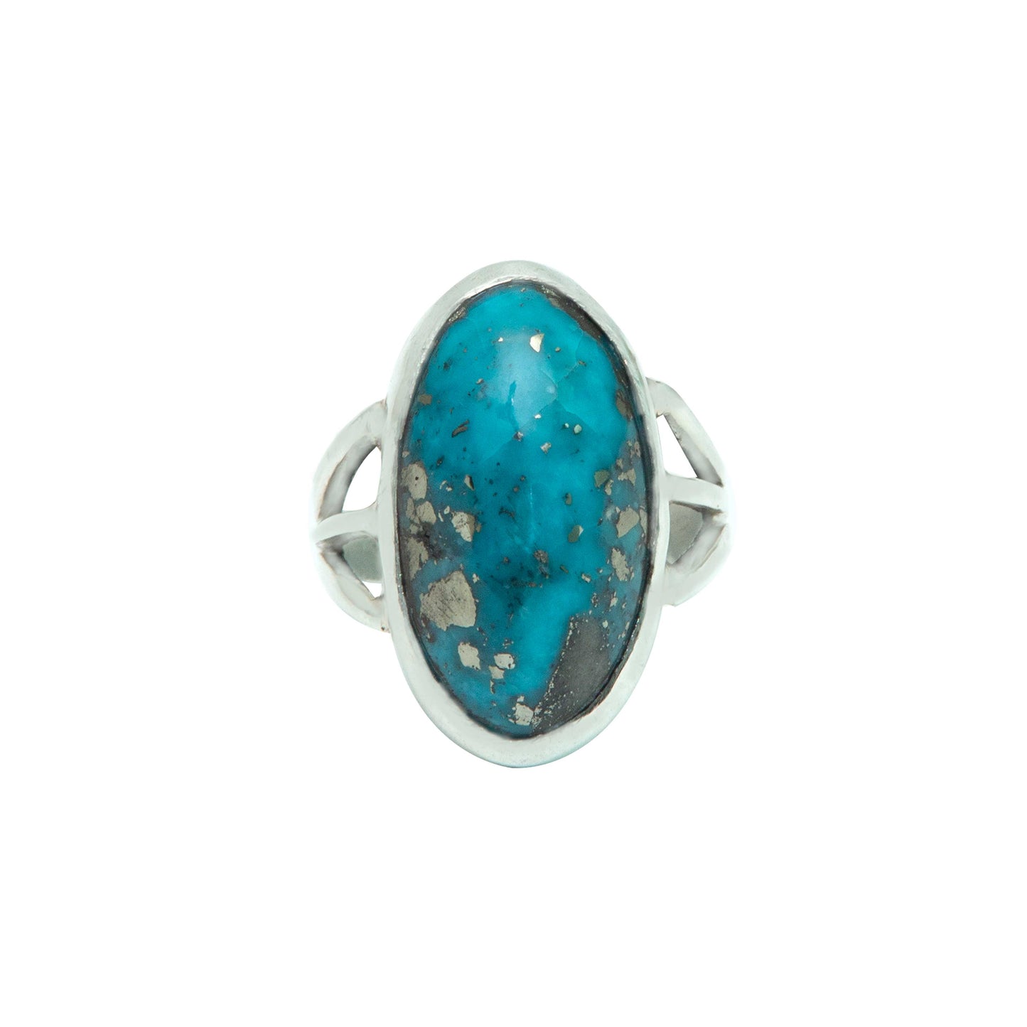 Turquoise (Firoza) Adjustable 925 Silver Ring - 24.57 Carat | Natural & Certified |  Unisex Both for Men & Women | Adjustable Ring size 19 to 23