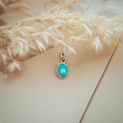 Turquoise (Firoza) Pendant in 925 Silver | Natural & Certified |  Unisex Both for Men & Women