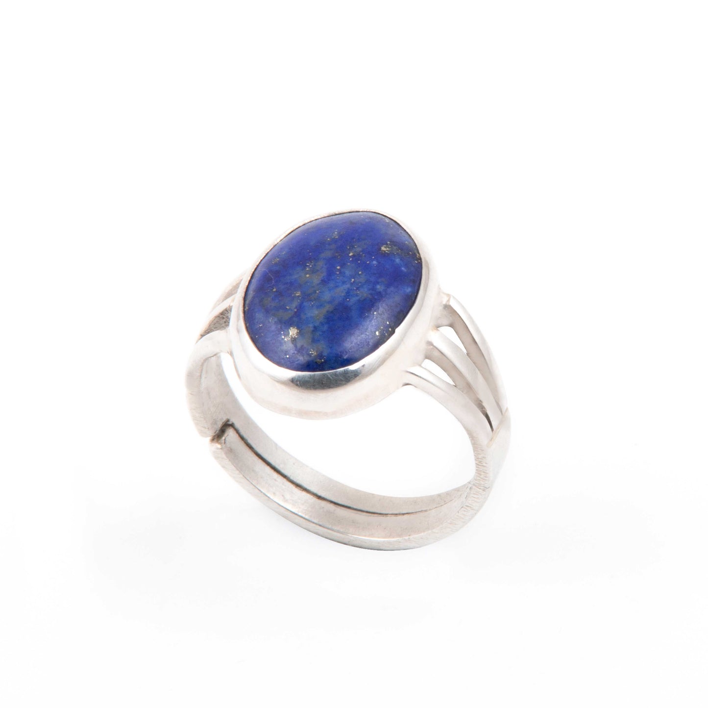 Lapis Lazulli Adjustable Ring in 925 Silver 11.50 Carat | Natural & Certified |  Unisex Both for Men & Women | Adjustable Ring size 19 to 23