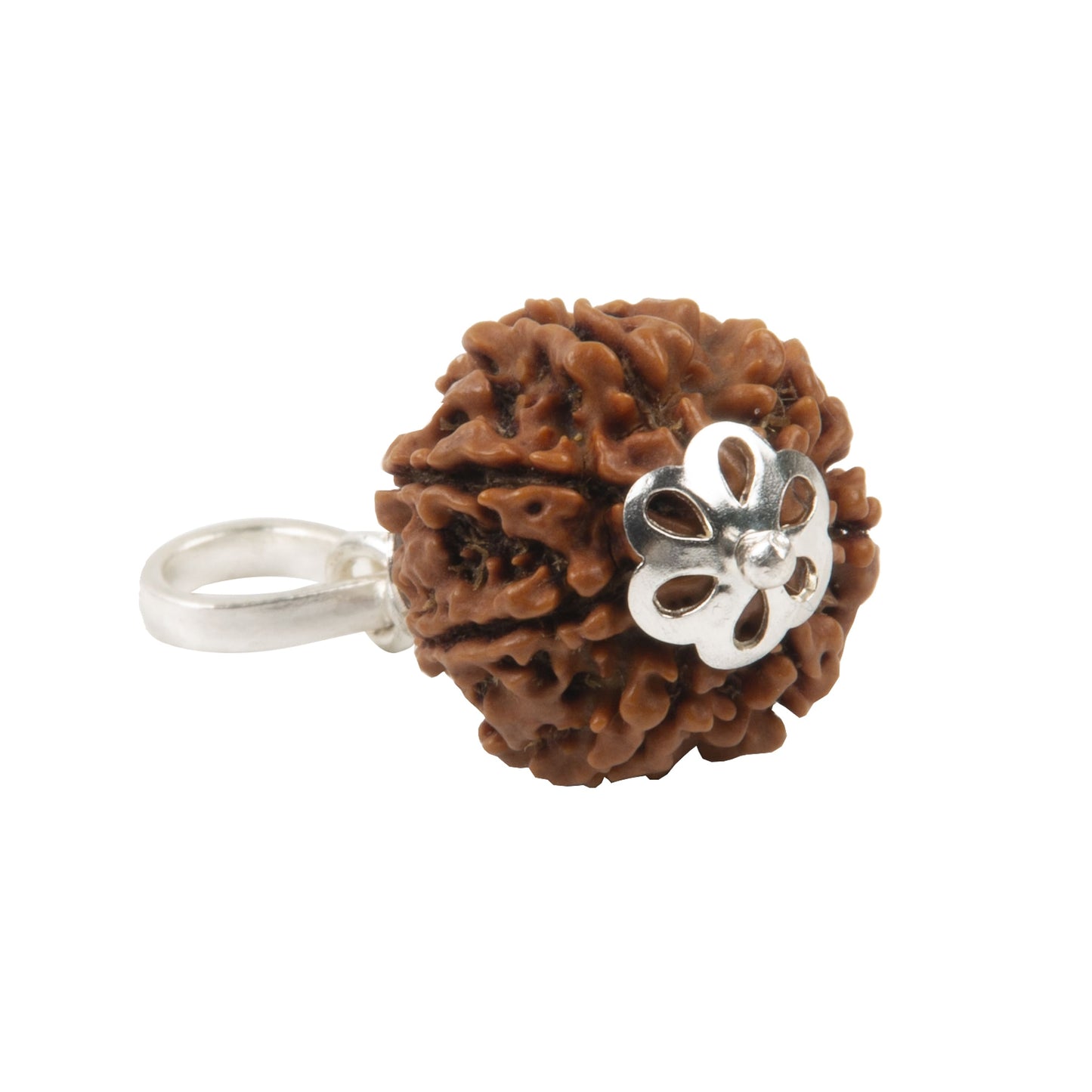 Seven Mukhi Rudraksha with 925 Silver Pandant Unisex Both for Men & Women